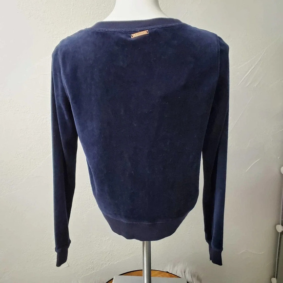 BETSEY JOHNSON | Performance Blue Velour Laceup Small - Picture 5 of 9